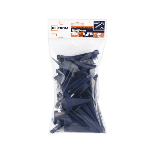 Клин притискний системи вирівнювання плитки Plitkom 50 шт