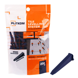 Клин притискний системи вирівнювання плитки Plitkom 200 шт