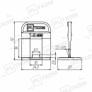 Кліпса системи вирівнювання плитки 1,5 мм Plitkom 500 шт