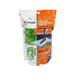 Кліпса системи вирівнювання плитки 1,0 мм Plitkom 500 шт