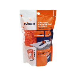 Кліпса системи вирівнювання плитки 1,5 мм Plitkom 500 шт